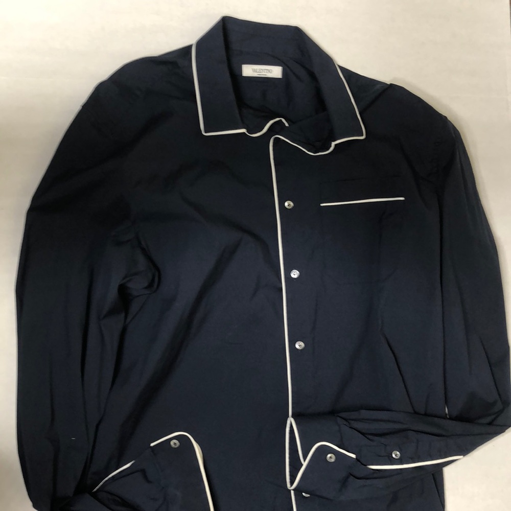 Valentino button down pajama shirt